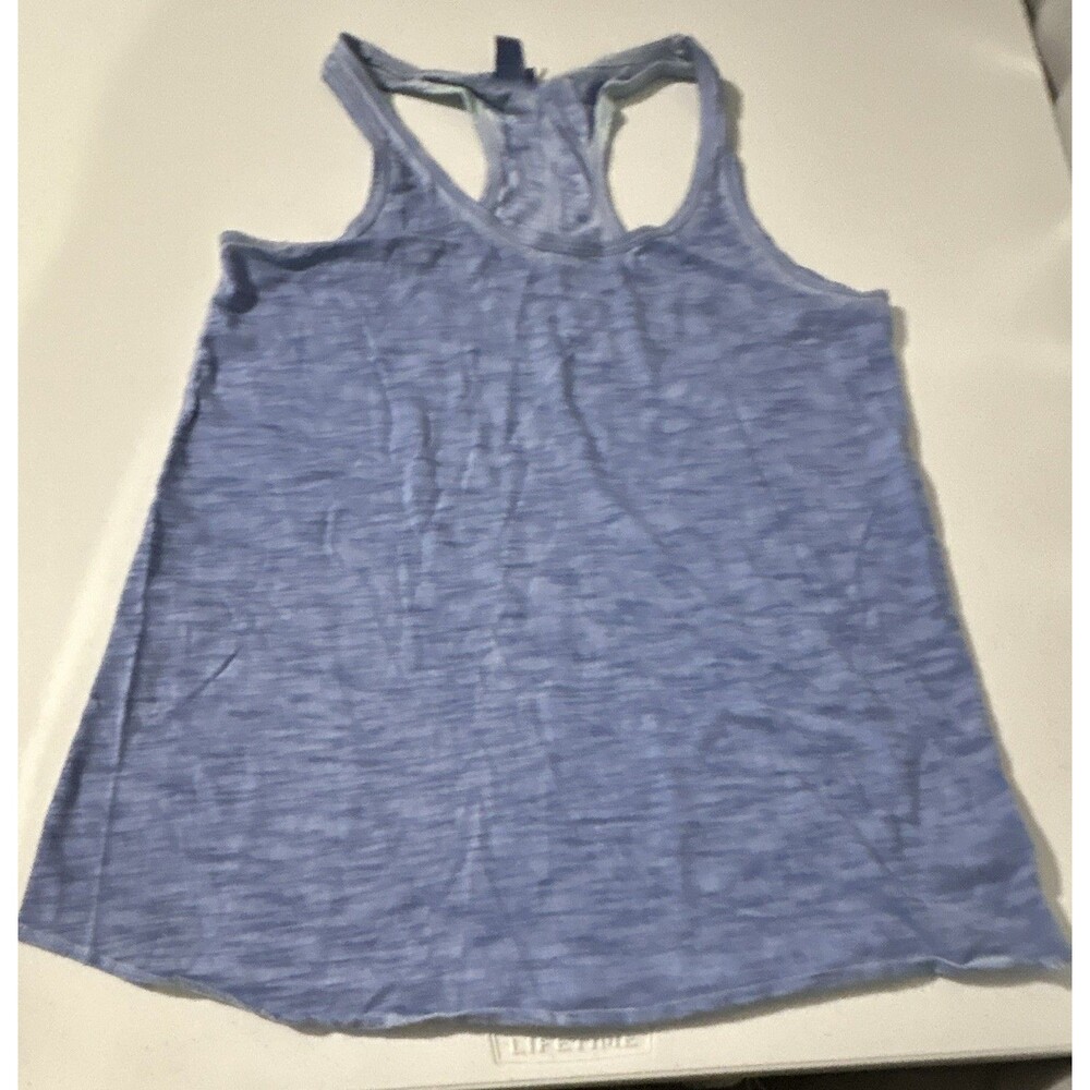 Mossimo Supply Co. Women’s Blue Solid Racerback Sleeveless Tank Top: Size S